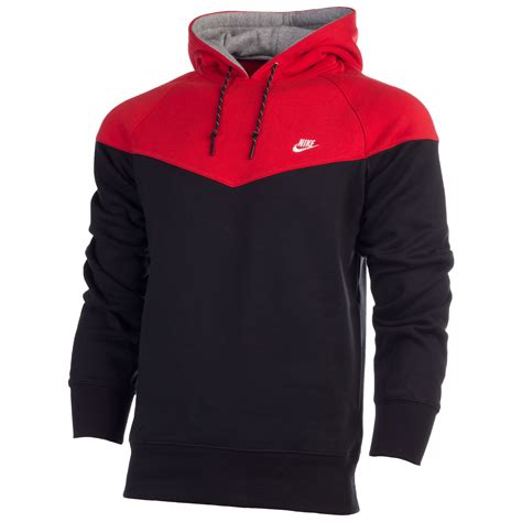 nike schwarz pullover mit rotem nike zeichen|Rot Hoodies & Sweatshirts .